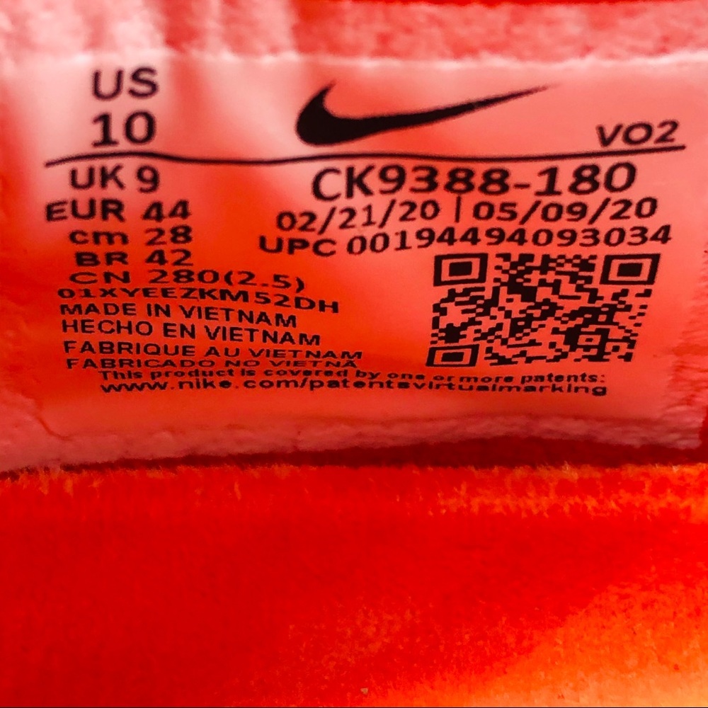 NEW Nike Metcon 6 Cross Training White Orange - Picture 9 of 9